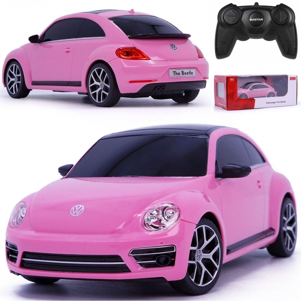 AUTKO ZDALNIE STEROWANE RC SAMOCHODZIK NA PILOTA VW BEETLE GARBUS RÓŻOWY