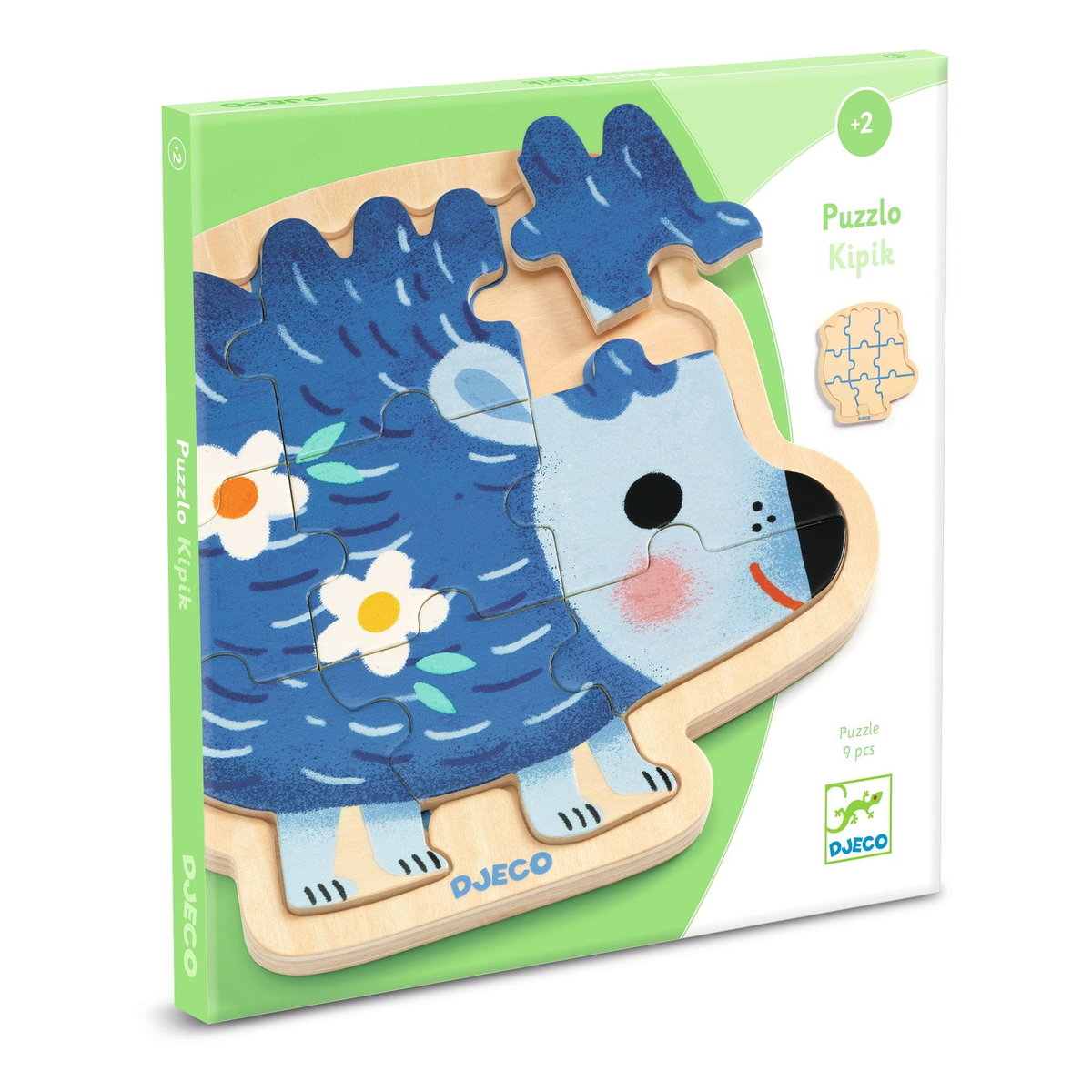 Drewniane puzzle w ramce JEŻ DJ01822