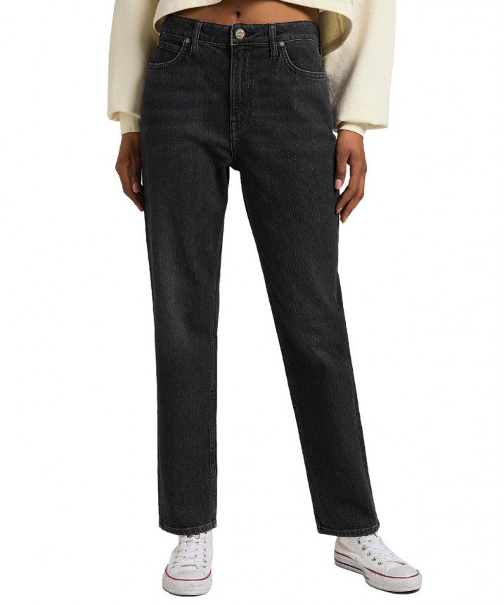 Jeansy damskie proste czarne Lee Carol L30UBBPG 112318862 28/35