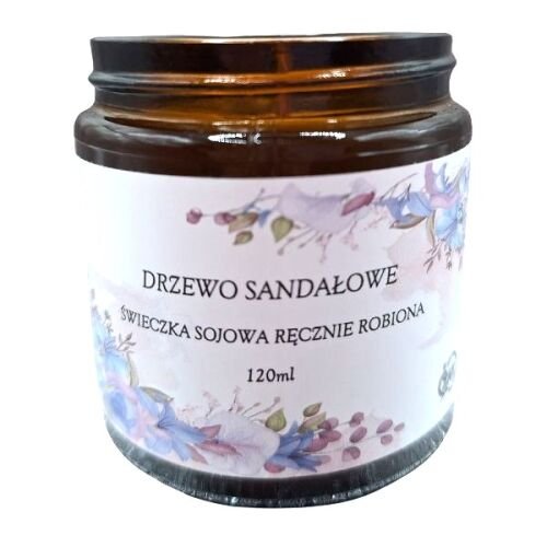 Świeczka Sojowa Ręcznie Robione Drzewo Sandałowe. Świeczka 120 ml