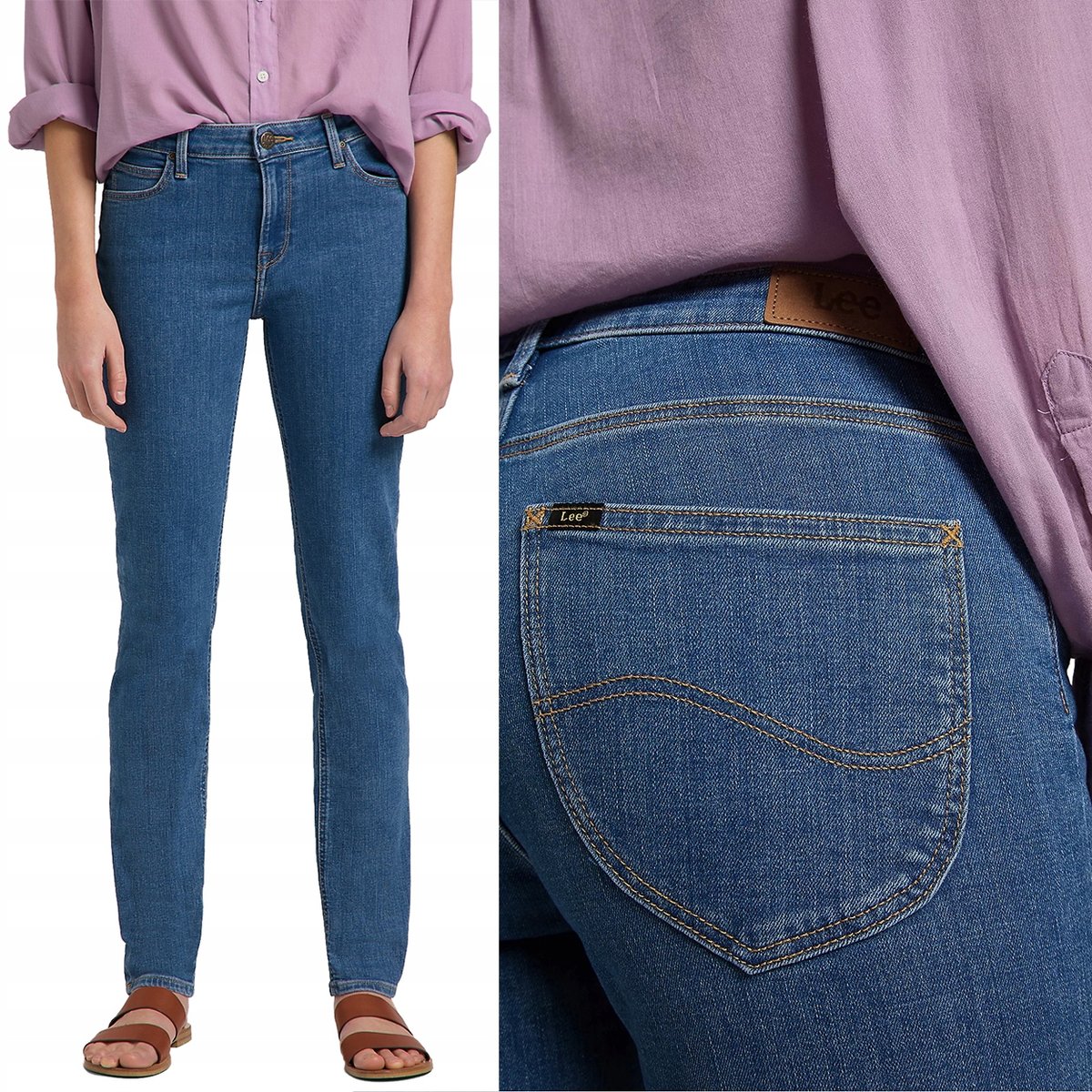 Lee ELLY SLIM STRAIGHT Mid Lexi PROSTE W25 L31
