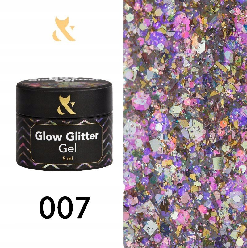 Żel do zdobień Fox Glow Glitter Gel 007 5ml