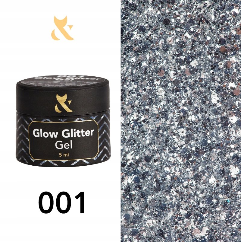 Żel do zdobień Fox Glow Glitter Gel 001 5ml