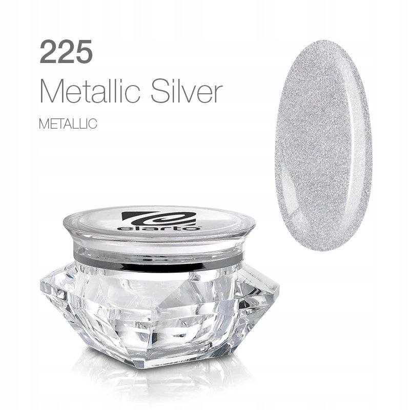 Żel do zdobień Elarto Extreme Color Paint Gel Metallic Silver 5g