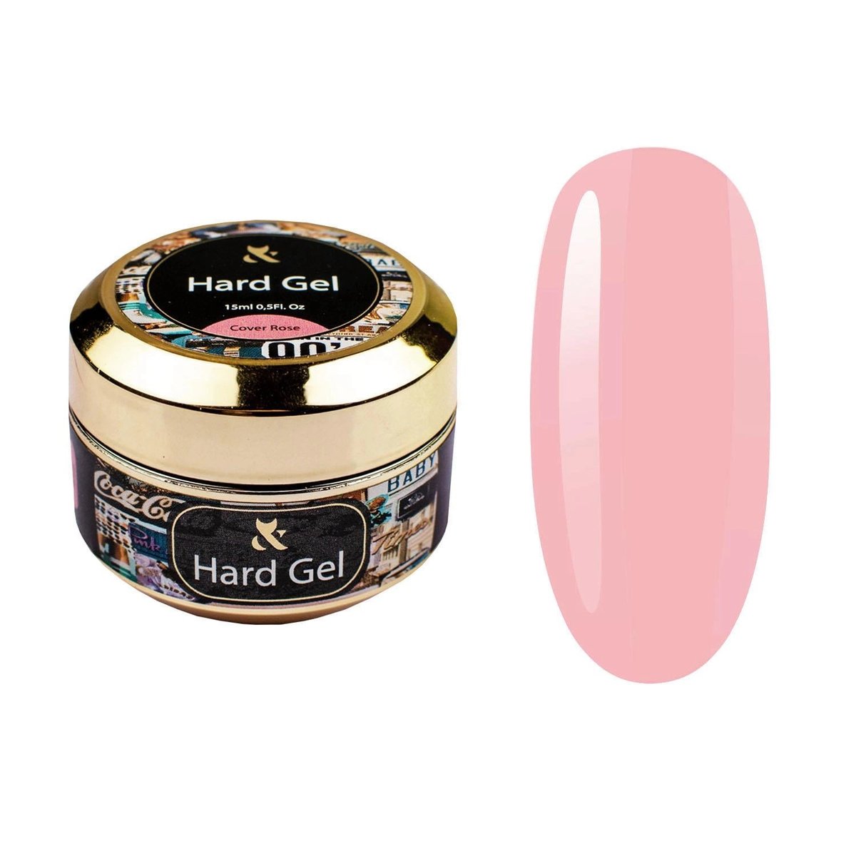 Żel budujący Fox Hard Gel Cover Rose 15ml