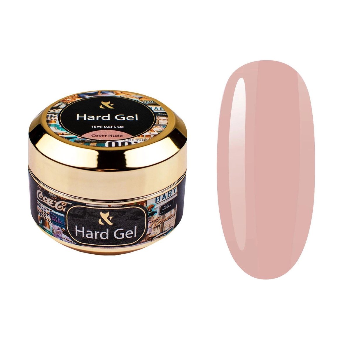 Żel budujący Fox Hard Gel Cover Nude 15ml