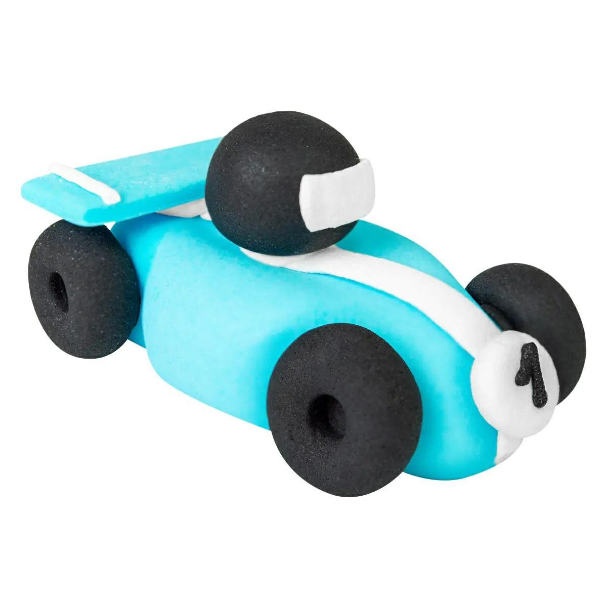 FIGURKA CUKROWA NA TORT SAMOCHODZIK NIEBIESKI