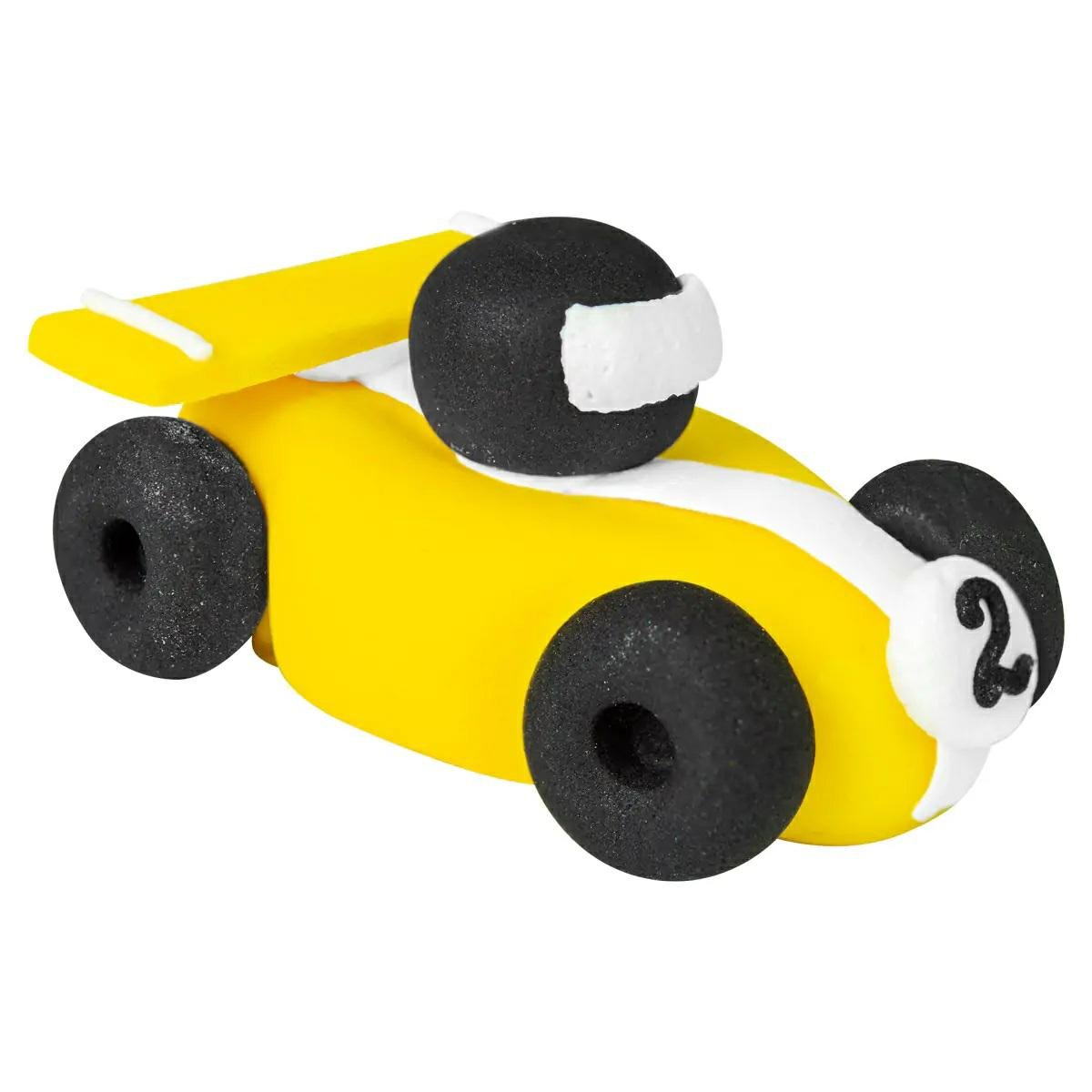 FIGURKA CUKROWA NA TORT SAMOCHODZIK ŻÓŁTY