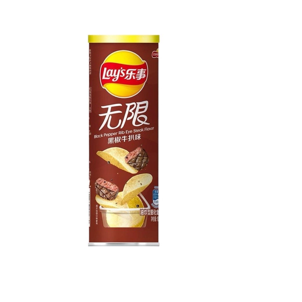 Chipsy Lay's o Smak Steka z Antrykotu z Czarnym Pieprzem 90g