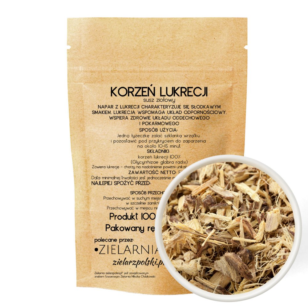 Lukrecja korzeń 50g ZIELARZPOLSKI.PL