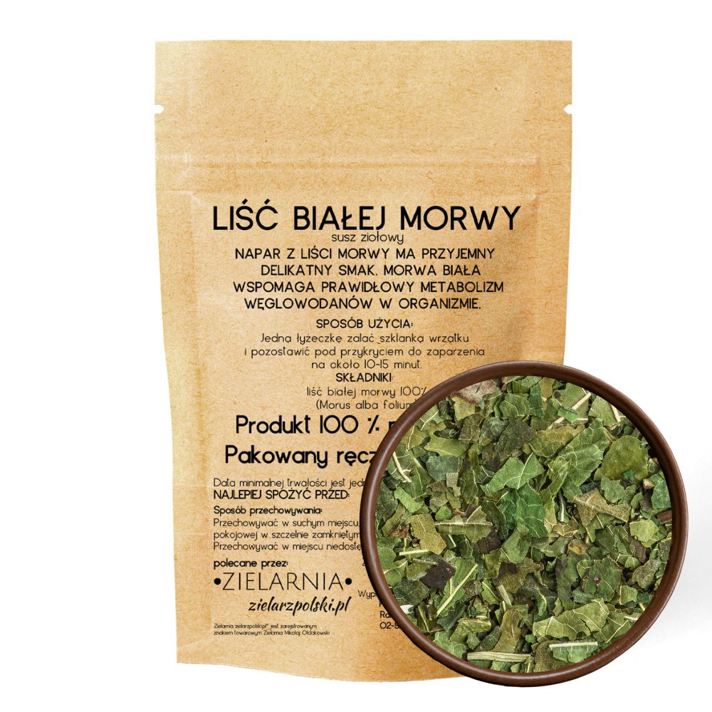 Morwa biała liść 50g ZIELARZPOLSKI.PL