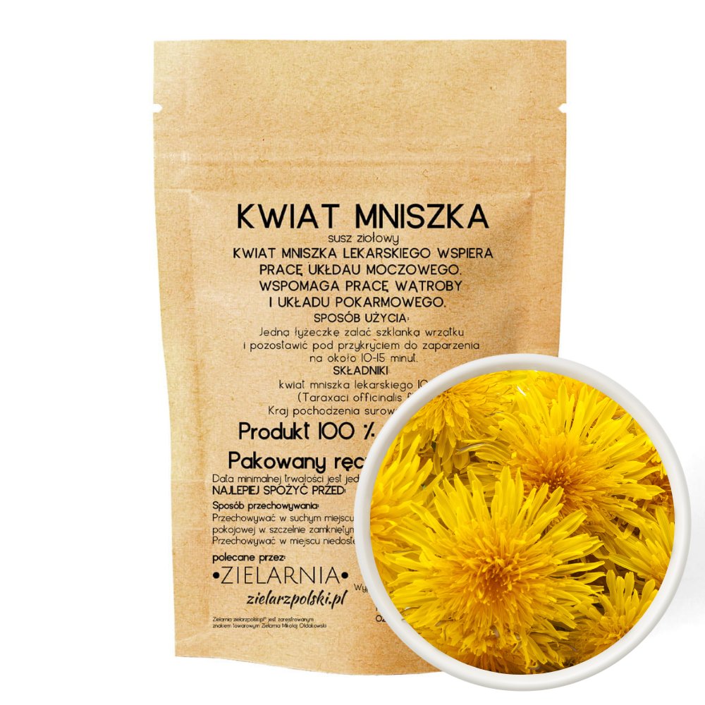 Mniszek kwiat 50g ZIELARZPOLSKI.PL