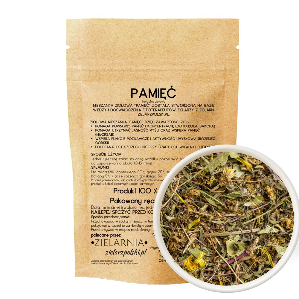 Pamięć - herbatka ziołowa 100g ZIELARZPOLSKI.PL