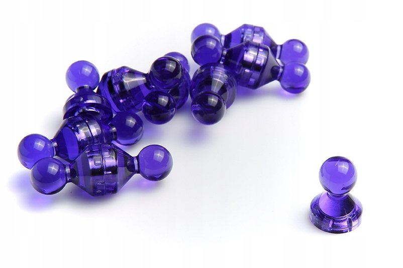 Magnes na lodówkę, biurowy 15x21 Fioletowy