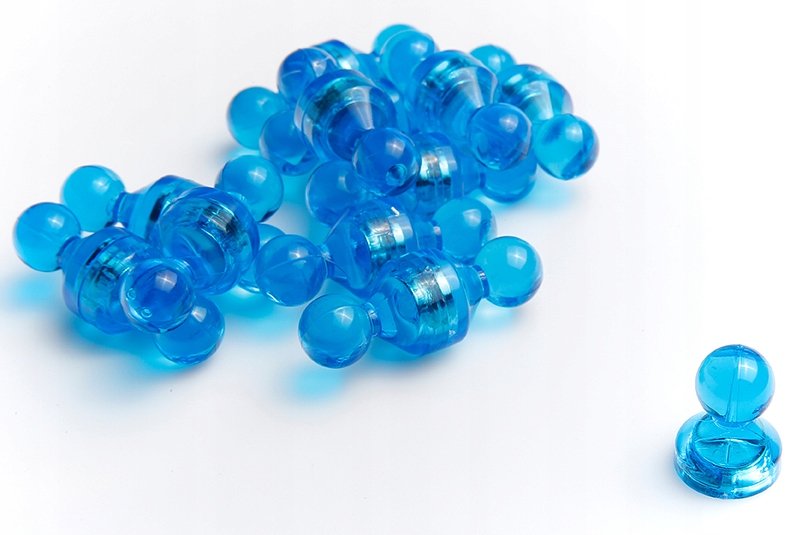 Magnes na lodówkę, biurowy 15x21 Niebieski