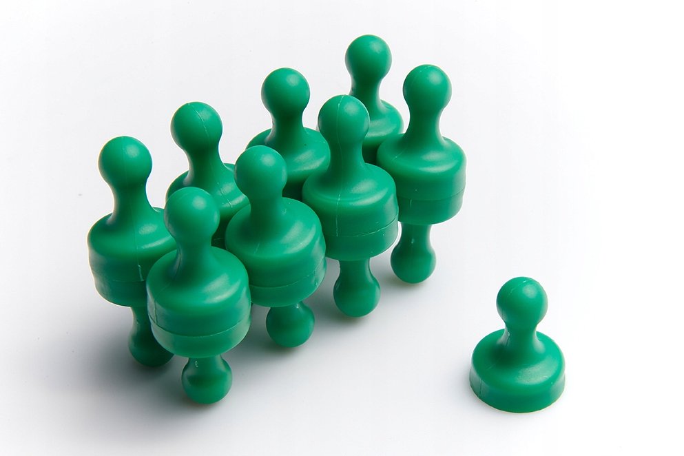 Magnes na lodówkę, biurowy 19x25 Zielony