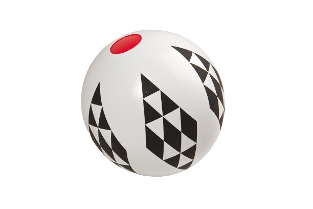 PIŁKA 40CM BIAŁO-CZARNA ROMBY do grania