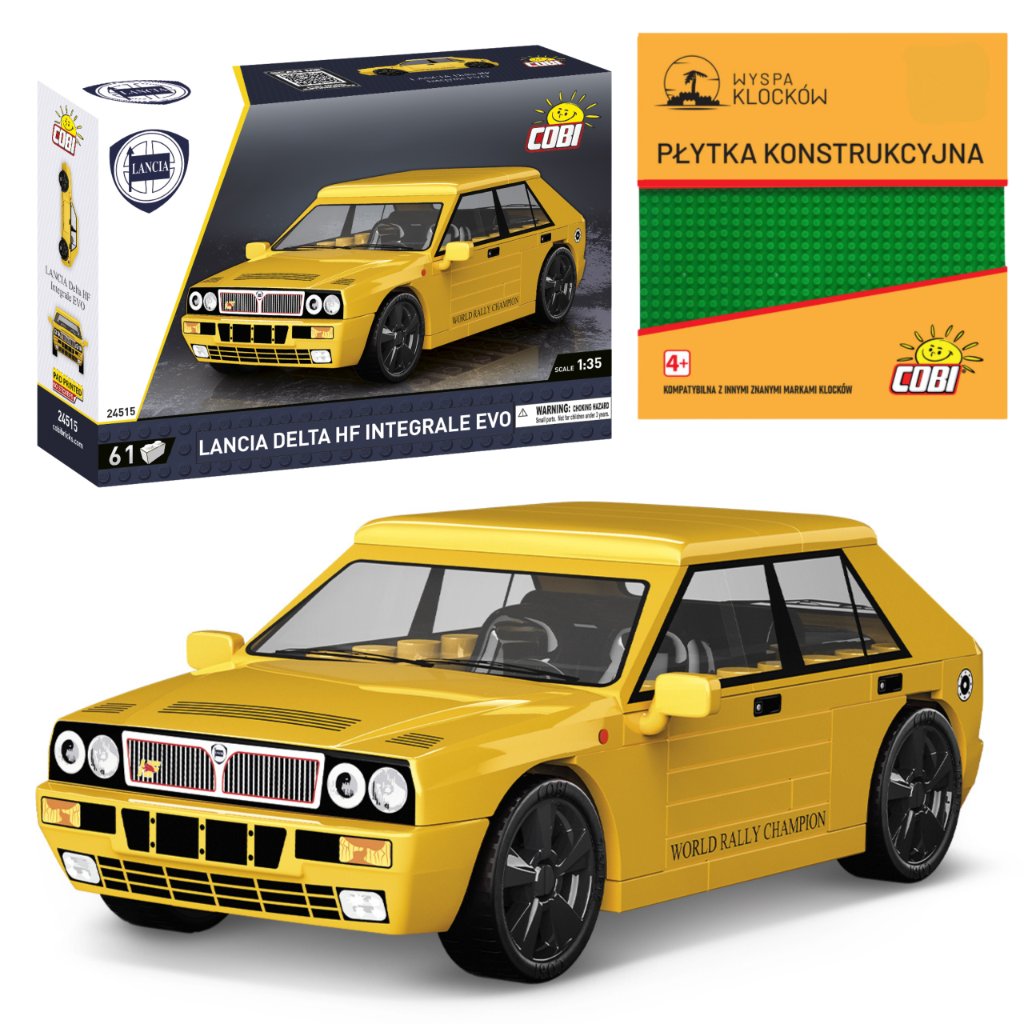 Cobi 24515 Samochód  Lancia Delta HF Integrale EVO 1991 LANCIA 61 El. + PŁYTKA