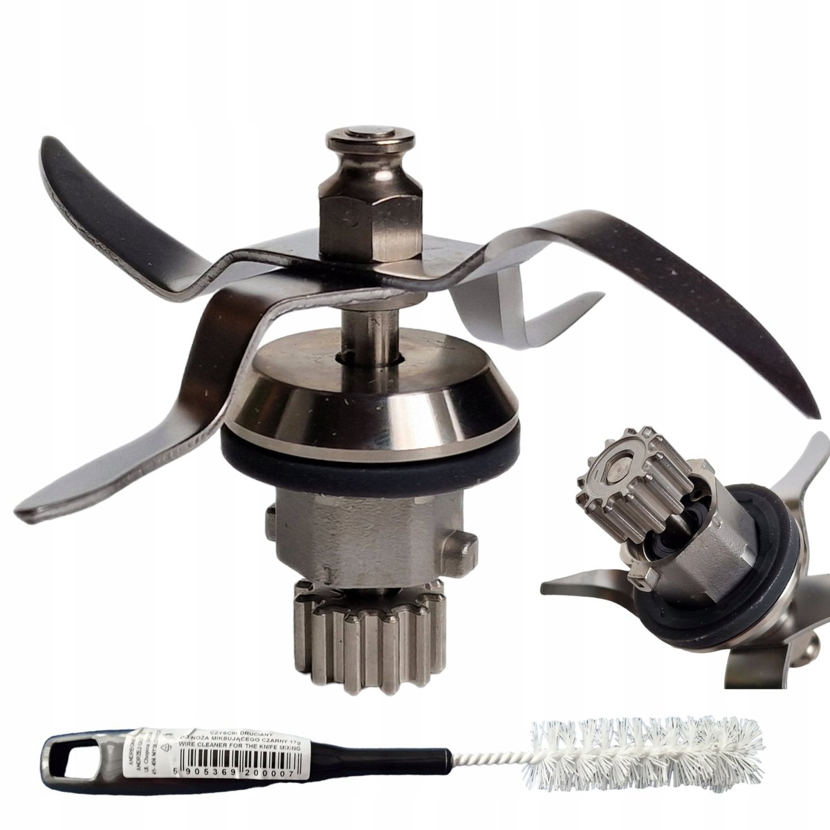 NÓŻ Z USZCZELKĄ 12 ZĘBÓW DO MONSIEUR CUISINE PLUS SILVERCREST STAL + WYCIOR
