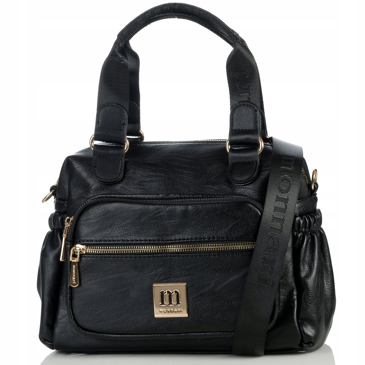 Listonoszka Kuferek PREMIUM Torebka Damska Monnari czarna PREMIUM Pojemna