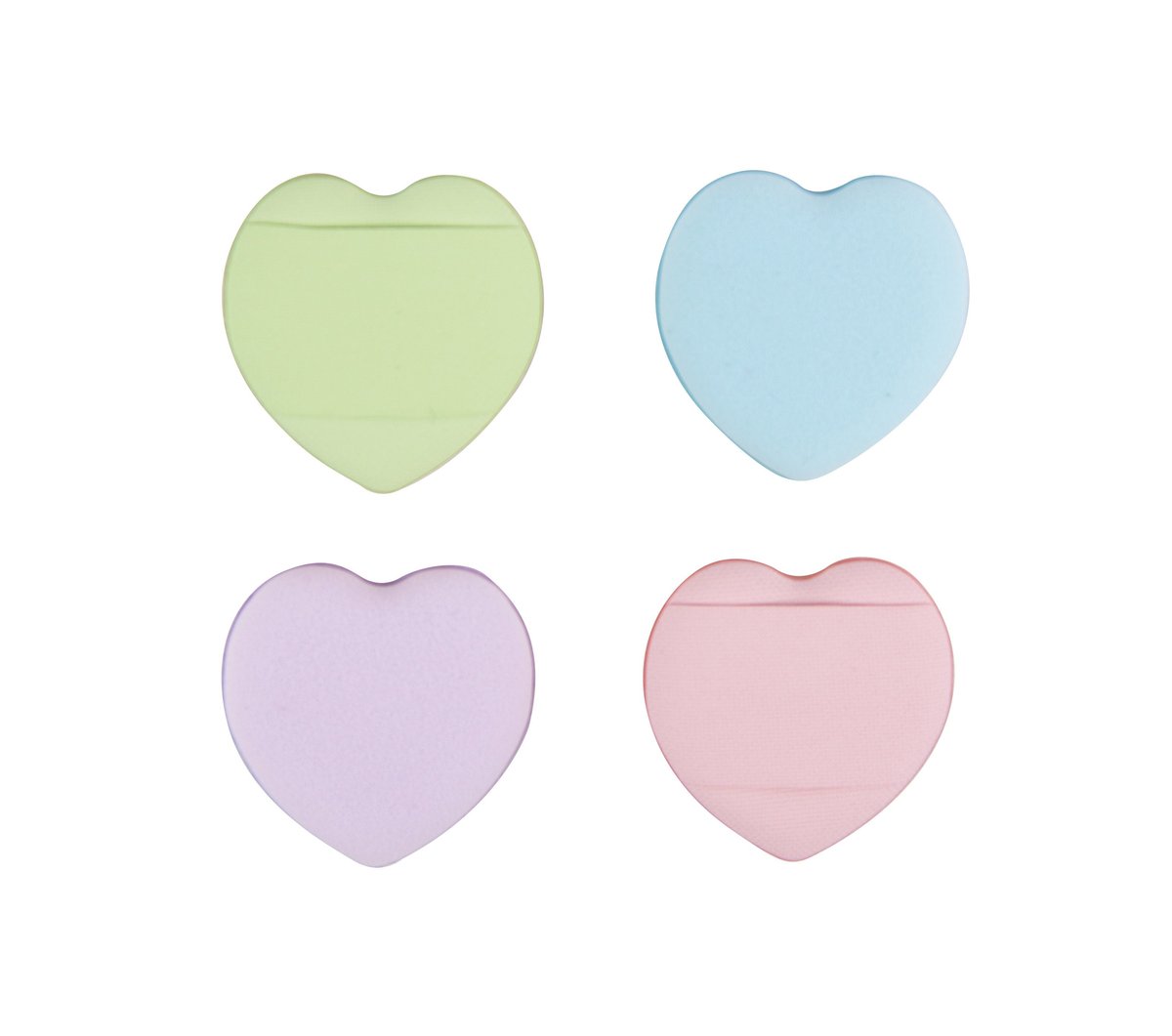 Donegal Zestaw 4 sztuk gąbeczek do makijażu serca Sweet Hearts