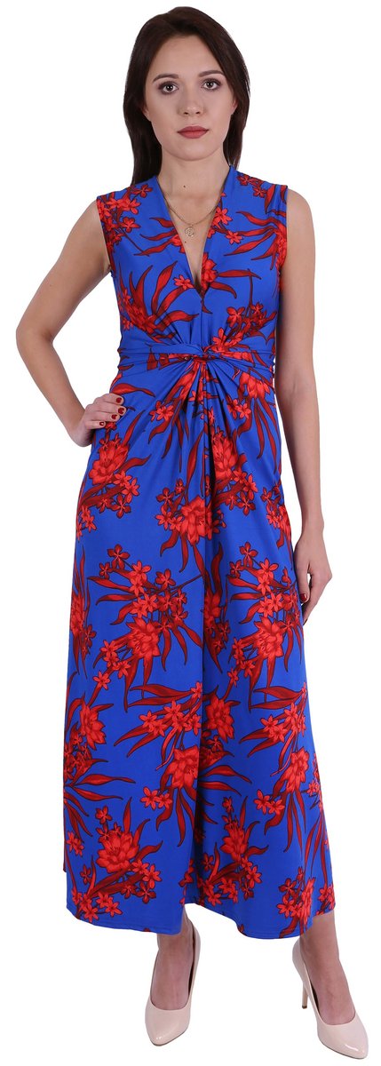 John Zack Niebieska sukienka w kwiaty M