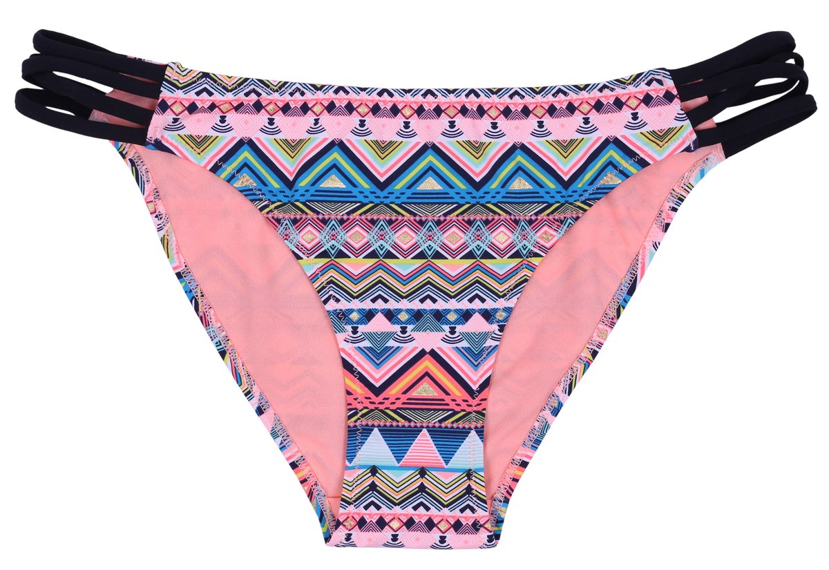 Majtki od stroju z paseczkami w kolorze pomarańczowym 3XL