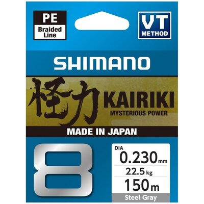 Plecionka SHIMANO Kairiki 8 0.23 mm / 150 m Szary