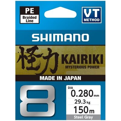 Plecionka SHIMANO Kairiki 8 0.280 mm / 150 m Szary