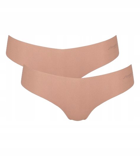 2 SZTUKI Majtki STRINGI damskie Sloggi ZERO Modal 2.0 Hipstring beżowe XS