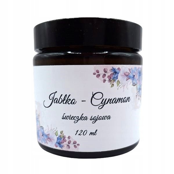 Świeczka Sojowa Jabłko Cynamon 120 ml