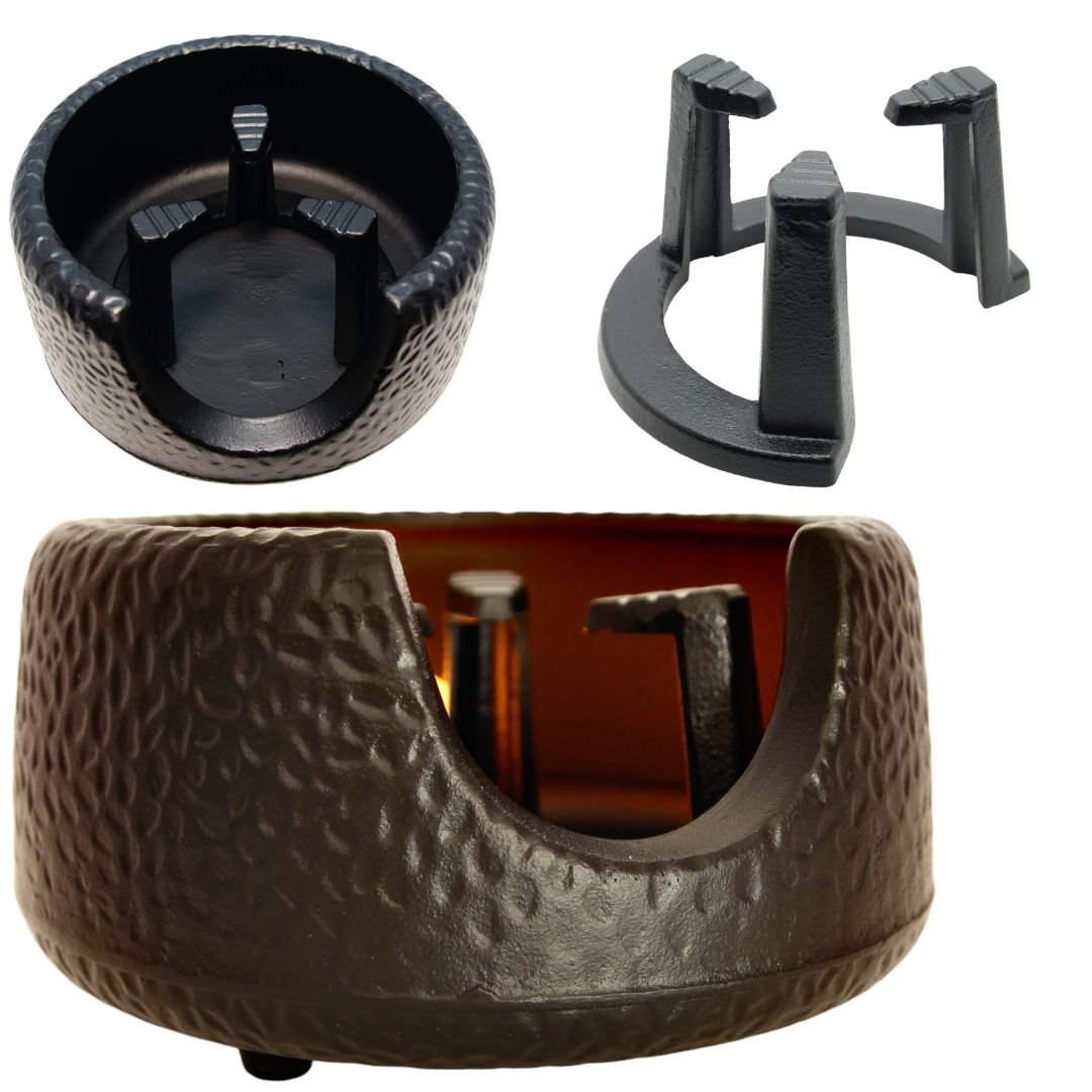 PODGRZEWACZ ŻELIWNY DUŻY POD CZAJNIK GARNEK ZAPARZACZ NA ŚWIECZKI TEALIGHT