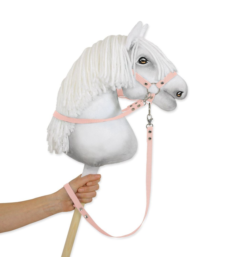 Uwiąz dla Hobby Horse z taśmy - pudrowy róż