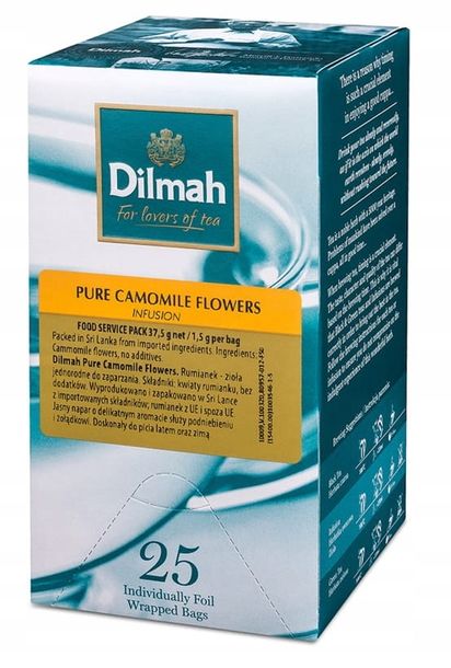 Dilmah Herbata Ziołowa Rumianek 25 kopertek Camomile