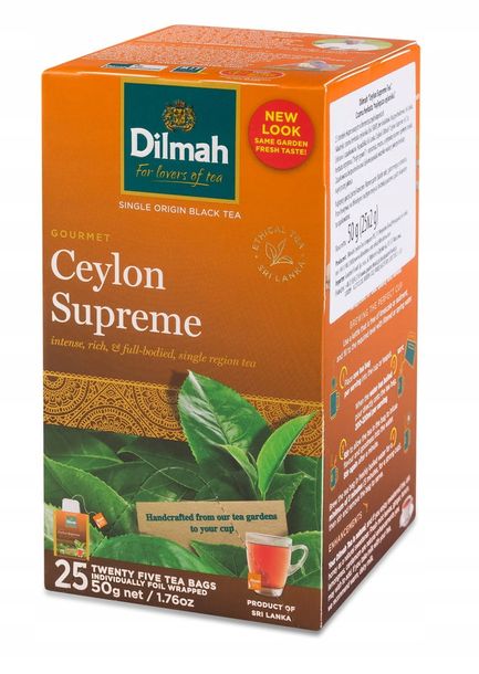 Dilmah Herbata Czarna Ceylon Supreme 25 kopertek