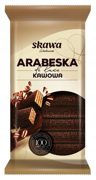 Wafelki Arabeska de luxe kawowa Skawa 190 g