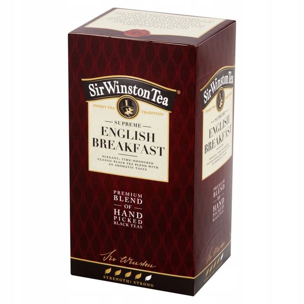 Herbata Czarna ekspresowa Sir Winston Tea English Breakfast 20 torebek