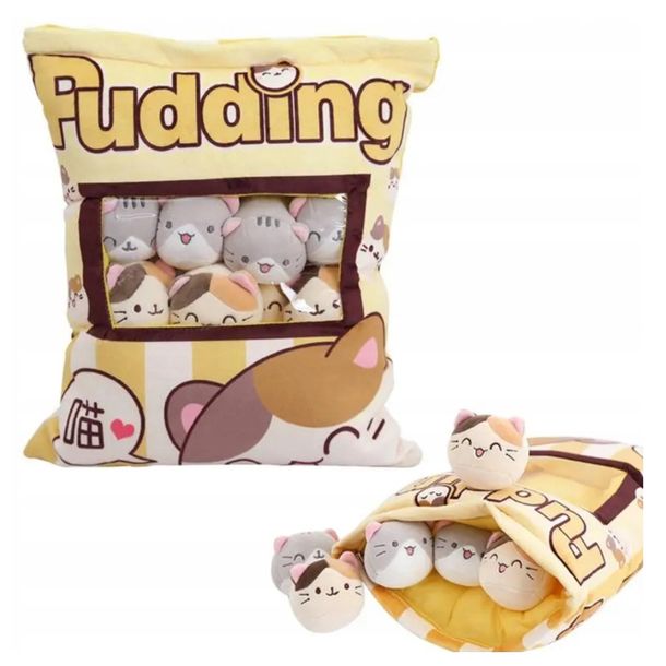 Poduszka Pudding Z Maskotkami Pluszak Dla Dziecka Kotki Przytulanka Prezent