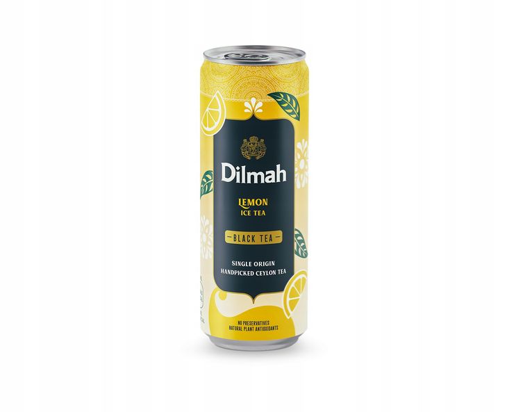 ﻿Dilmah Puszka Ice Tea Lemon Herbata Czarna Cytrynowa Napój herbaciany 330ml