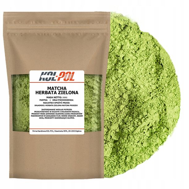 MATCHA ZIELONA HERBATA 200g W proszku naturalna