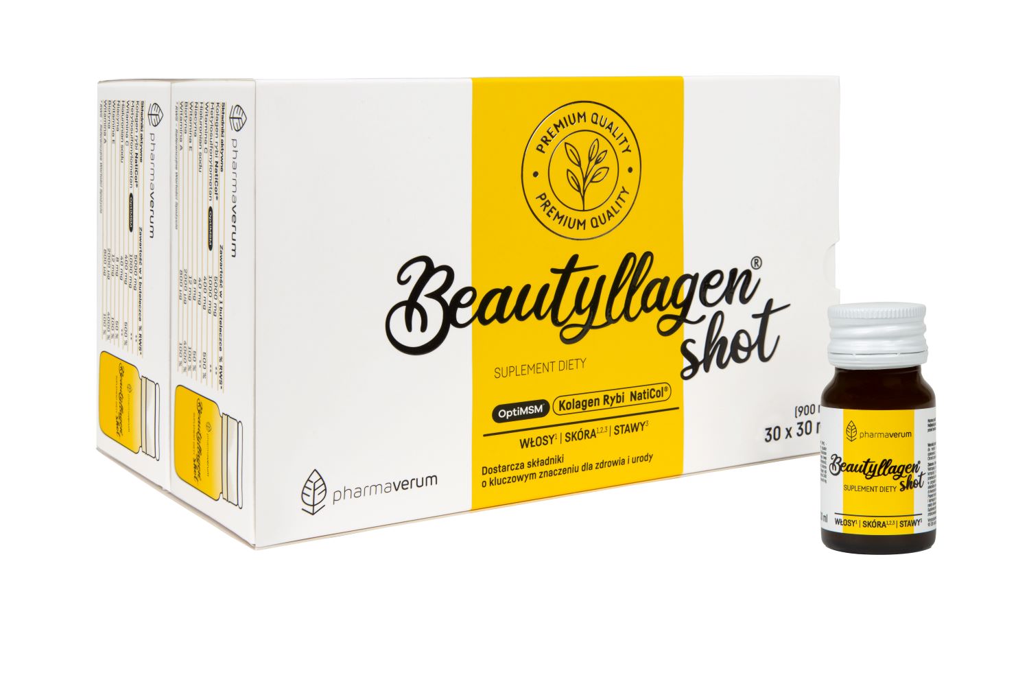 Pharmaverum, Beautyllagen® shot suplement diety w płynie 30 buteleczek x 30 ml