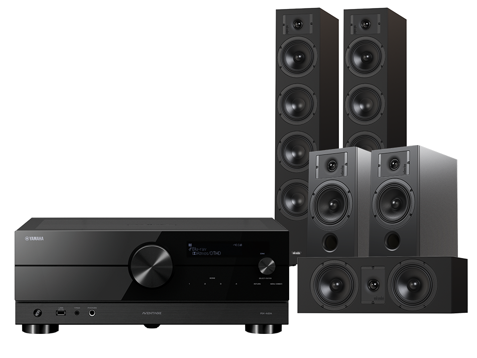 Yamaha RX-A2A (czarny) + Diva 6 + 3 + 7 (czarny)