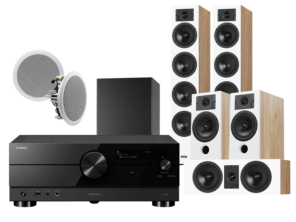 Yamaha RX-A2A (czarny) + Diva 6 + 3 + 7 (dąb) + RD 260 + Basso 880