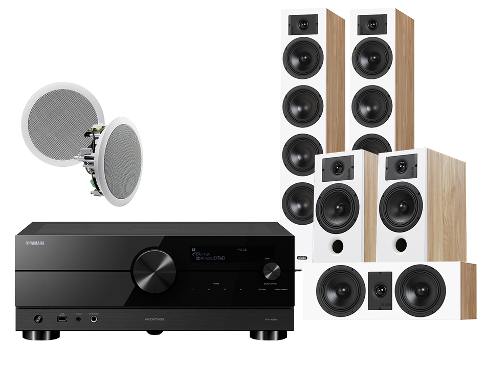 Yamaha RX-A2A (czarny) + Diva 6 + 3 + 7 (dąb) + RD 260
