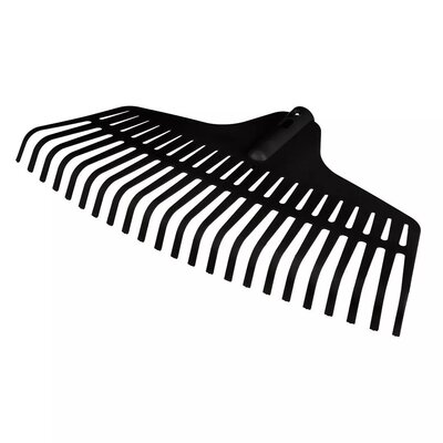 Grabie ogrodowe do liści trawy trawnika średnie 46 x 24cm czarne VERTO 15G086