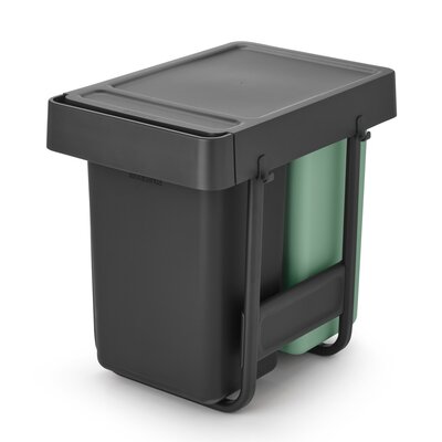 Kosz na śmieci do zabudowy BRABANTIA Sort&Go 232503 2 x 15L Szary