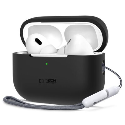 Etui APPLE AIRPODS PRO 1 / 2 Tech-Protect Silicone czarne