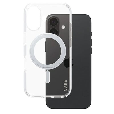 Etui PANZERGLASS Feature Kickstand Case MagSafe do Apple iPhone 16 Przezroczysto-srebrny