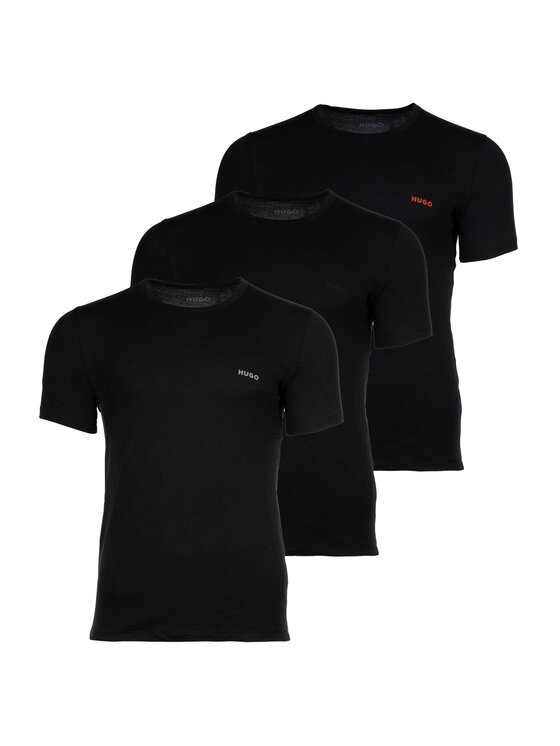 Hugo T-Shirt 18346 Czarny Comfort Fit
