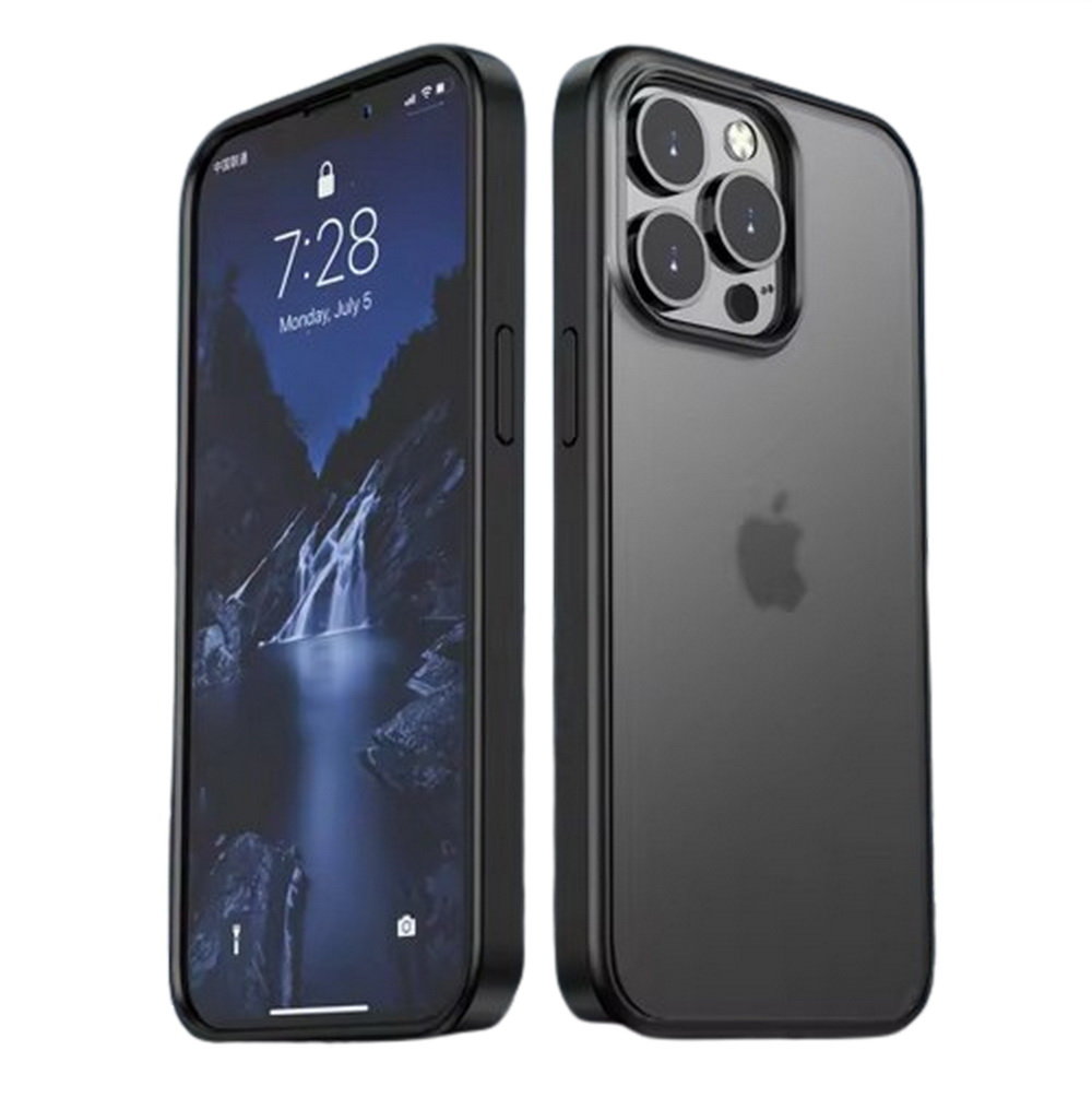 Etui D-Pro Matte Hybrid obudowa matowa do iPhone 16 Pro (Czarny)